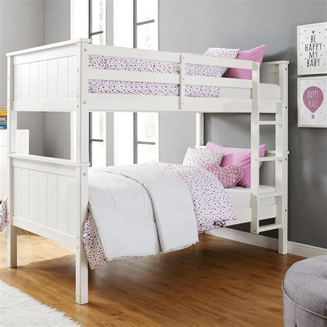 Better Homes And Gardens Ashcreek Twin Over Twin Bunk Bed White