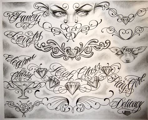 Boog Tattoo Flash Designs Chicano Tattoo Design Tattoo Lettering