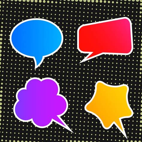 Premium Vector Colorful Chat Bubble