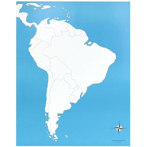 Mapa Fisico De America Sin Nombres Mapa Del Continente Sur Americano
