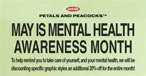 Treat Yourself For Mental Health Awareness Month 💚 Petals And Peacocks