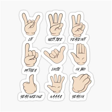 Hand Signals For 2023 Alternate Funny Hand Signal Meanings Sticker