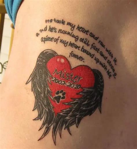 30 Cool Dog Memorial Tattoos The Paws