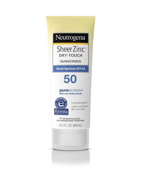 Sheer Zinc™ Face Suncreen Lotion Broad Spectrum Spf 50 Neutrogena®