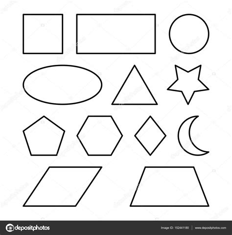 Geometric Shapes Vector Symbol Icon Design Stock Vector Image By