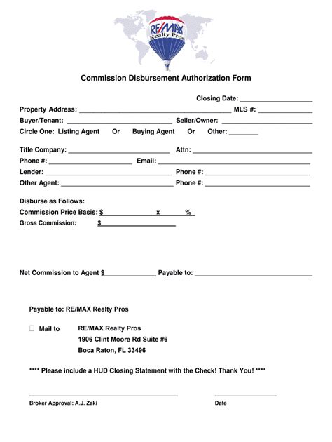 Disbursement Authorization Fill Out And Sign Online Dochub