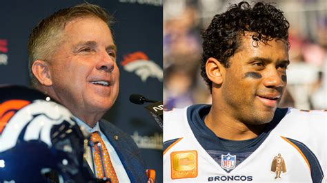 Sean Payton Introduced As Broncos Head Coach Discusses Plan For QB Russell Wilson