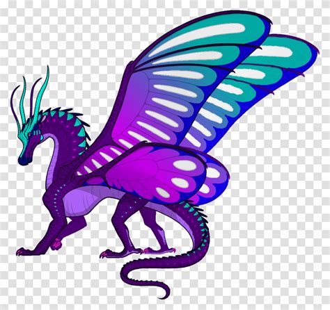 Purple Iris Wings Of Fire Silkwing Dragon Transparent Png Pngset