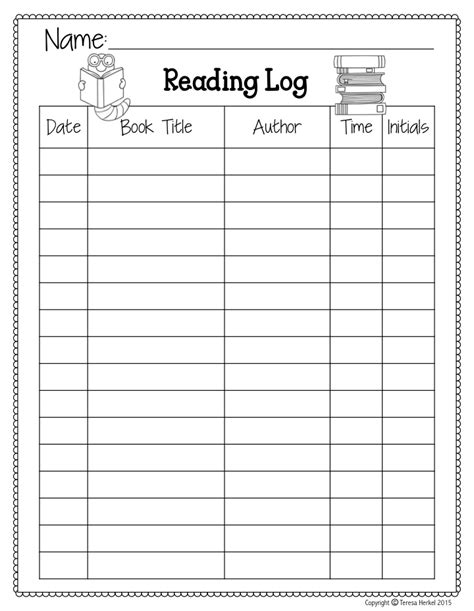 Free Reading Logs Two Versions Available Free Teaching Resources