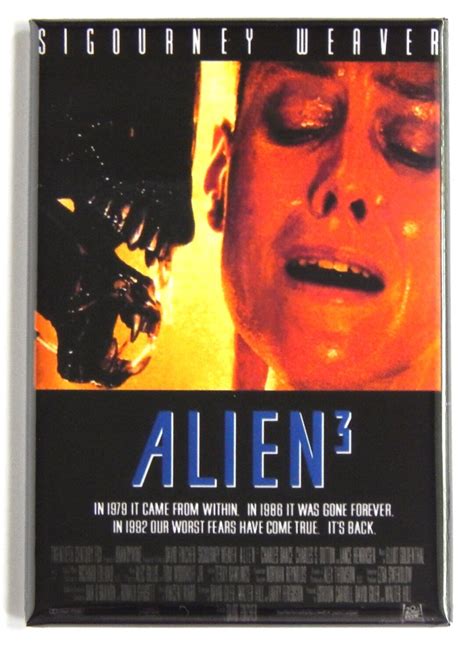 Alien 3 Movie Poster Fridge Magnet Style B Etsy