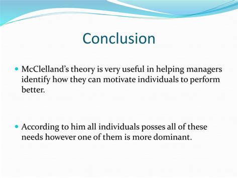 Mcclellands Human Motivation Theory Ppt