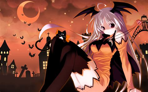 Desktop Halloween Anime Wallpapers Wallpaper Cave