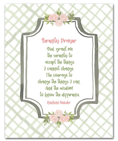 Free Printable Serenity Prayer I Should Be Mopping The Floor