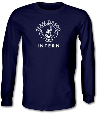 Team Zissou Intern Long Sleeve T Shirt By Chargrilled