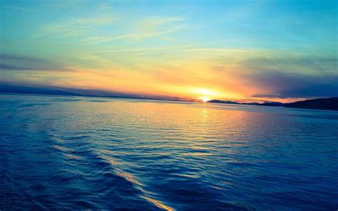 Beautiful Ocean Sunset Nature Hd Wallpaper 1280x800