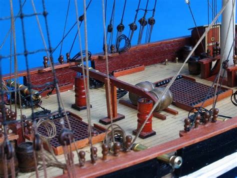 Wooden Baltimore Clipper Harvey Tall Model Ship 32in Hampton Iron Works