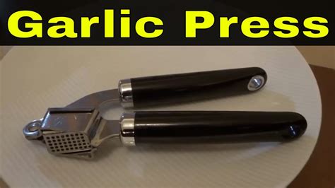 How To Use A Garlic Press Easy Tutorial Youtube