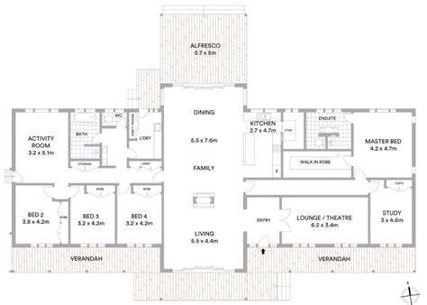 Floor Plan Friday 5 Bedrooms Open Plan Living House Layout Plans