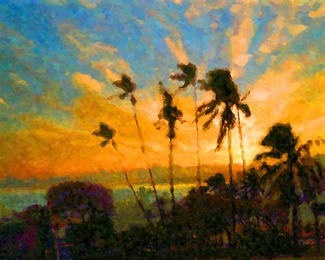 Maui Evening Painting By Karen Lang Fine Art America