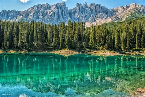Lake Carezza Dolomites Italy Scenic Outdoor Travel Places To Visit