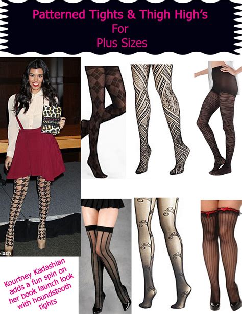where to find plus size patterned tights and thigh high s stylish curves