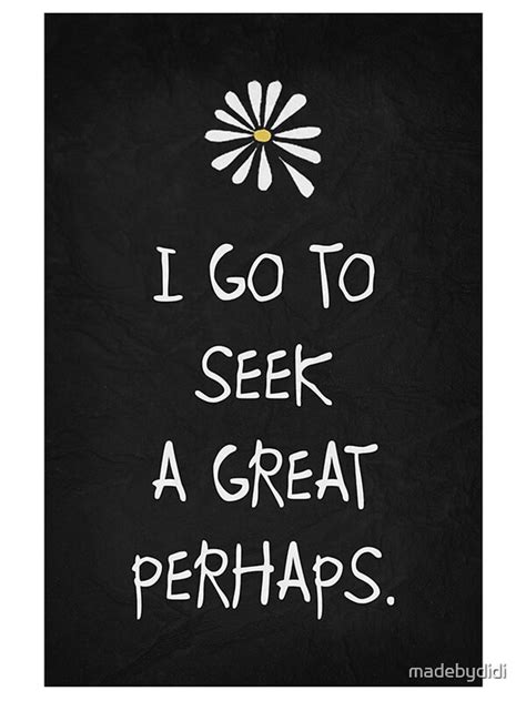 i go to seek a great perhaps looking for alaska john green stickers by madebydidi redbubble