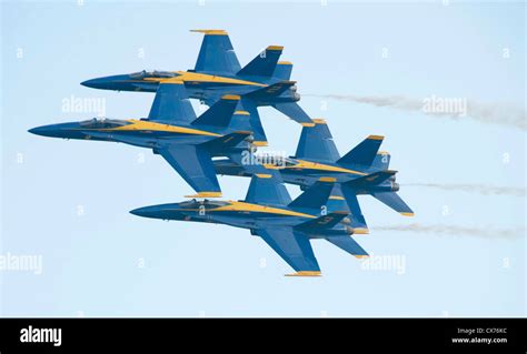 Pensacola Fl September 18 Us Navy Blue Angels Fly In Formation