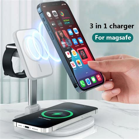 For 3in1 Multifunction Magsafe Charger For Iphone 12 Apple Watch