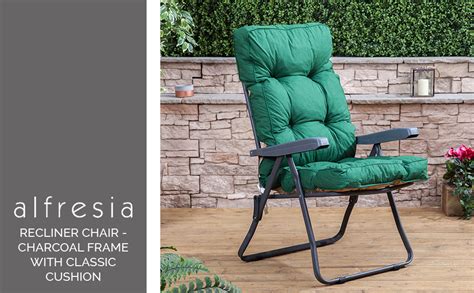 Alfresia Recliner Chair Reclining Garden Chair With Classic Cushion