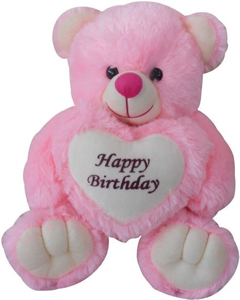 Happy Birthday Soft Teddy Bear And Birthday Wishes Greeting Card