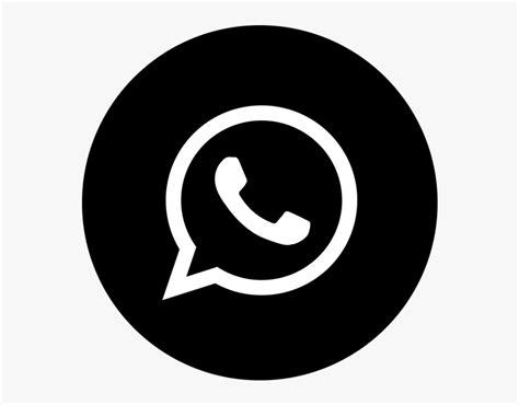 Whatsapp Icono Negro Whatsapp Icon Vector Png Transparent Png Kindpng