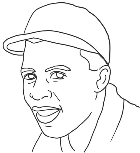 Jackie Robinson 9 Coloring Page Free Printable Coloring Pages For Kids