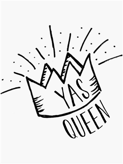 Yas Queen Sticker By Starkle Redbubble