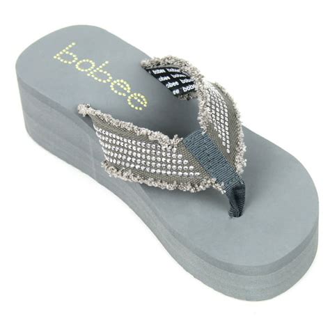 Bobee New Womens Fashion Wedge Platform Thong Slip On Flip Flops