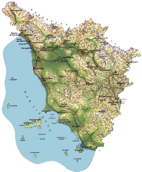 Mappa E Cartina Della Regione Toscana 224