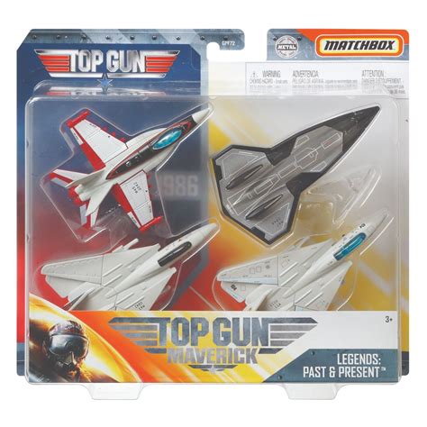 Matchbox Skybusters Diecast Plane Top Gun Four Pack Cars Planes