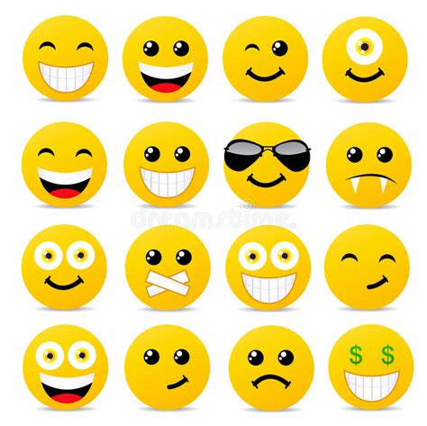 Modern Yellow Laughing Happy Smile Stock Vector Illustration Of Laugh