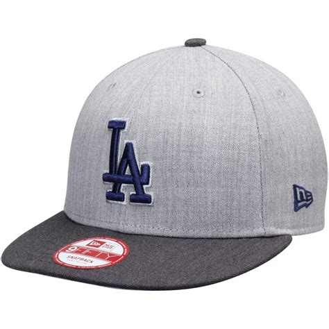 New Era Los Angeles Dodgers Heathered Graycharcoal Action 9fifty