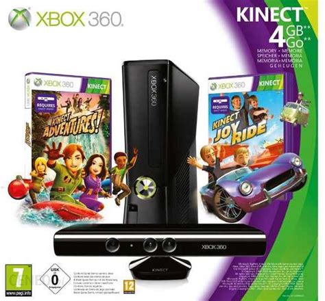 Microsoft Xbox 360 Slim 4gb Kinect Gra Adventures Kinect Joy Ride