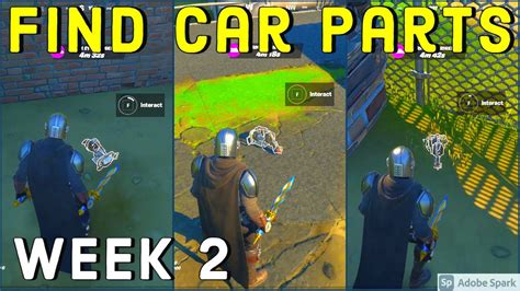 Find Car Parts In Fortnite All 3 Locations How To Find Car Parts