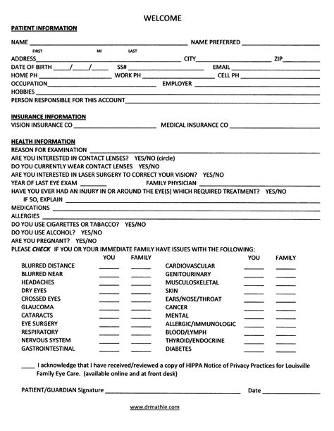 Printable Patient Questionnaire For Doctors Forms And Templates Hot Sex Picture