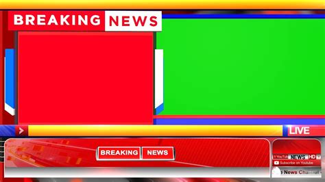 News Channel Breaking News Bumper And Lower Third Green Screen Video