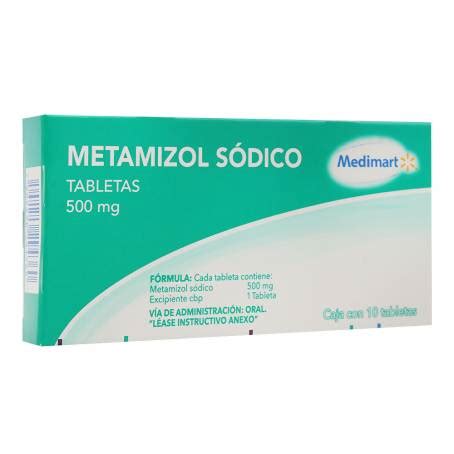 metamizol sodico  mg   tabletas  precio de socio sams club