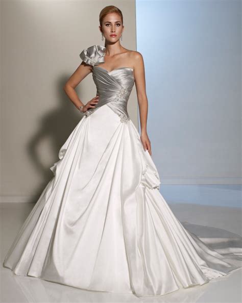 Elegant Silver Wedding Dresses Weddings Romantique