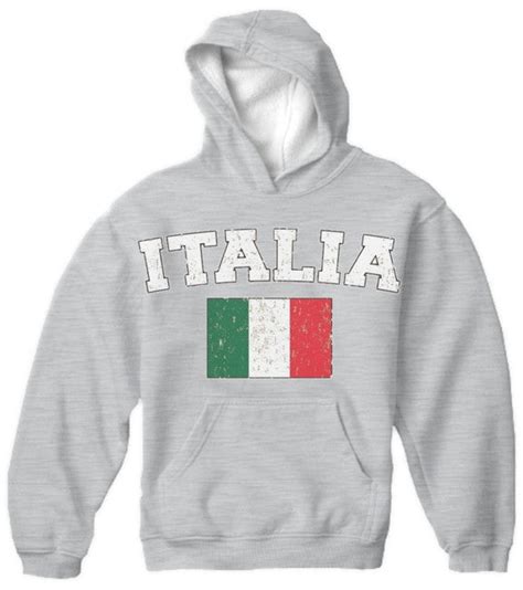 italy italia vintage flag international hoodie bewild
