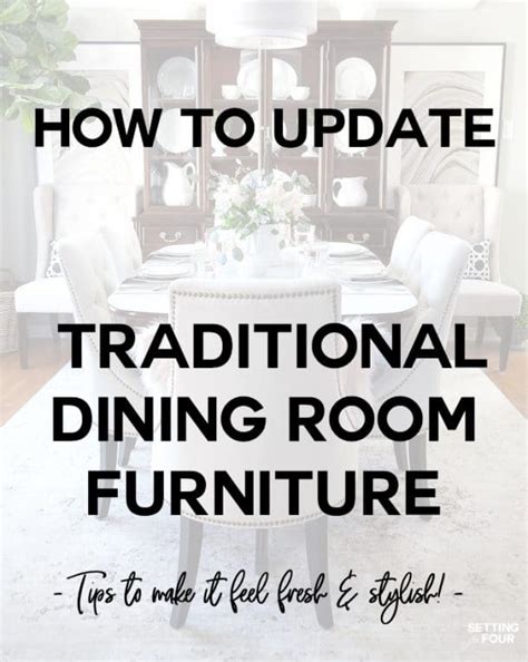 How To Update Dining Room Furniture Setting For Four Interiors