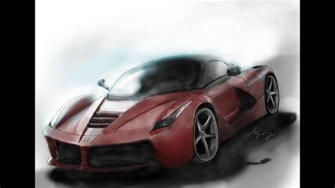 We use a guided step process to teach you how to draw like an artist in a few minutes. How to draw the supercar Ferrari LaFerrari digitally - YouTube