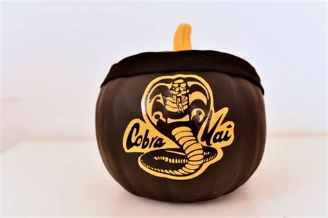 How To Make Easy Cobra Kai Pumpkins For Halloween