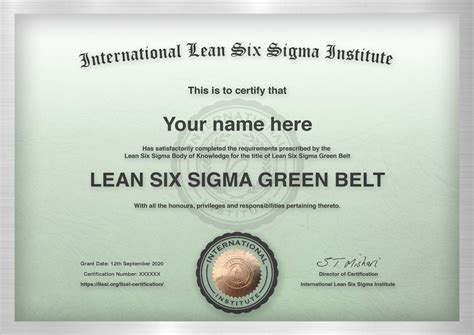 Accredited Lean Six Sigma Certification Online ILSSI International