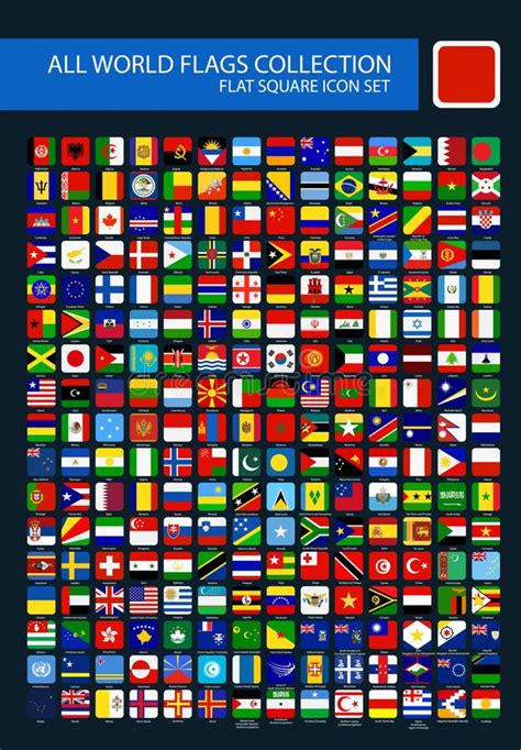 Africa Flags Flat Stock Illustrations 2254 Africa Flags Flat Stock